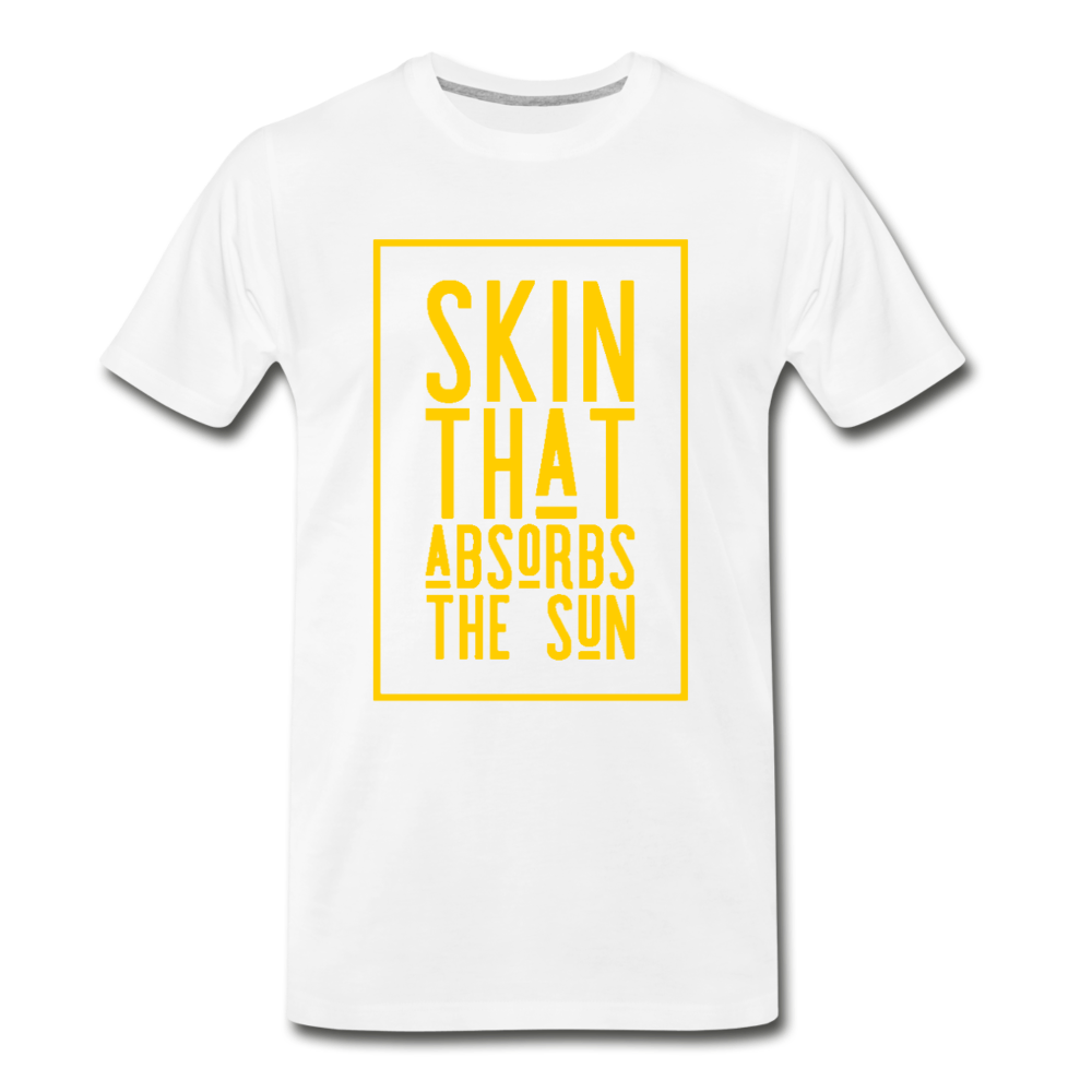 Skin That Absorbs The Sun-Men's Premium T-Shirt - white