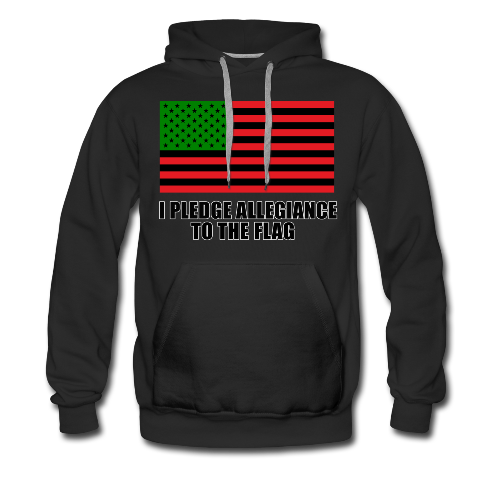 Black Pledge of Allegiance-Men's Premium Hoodie - black