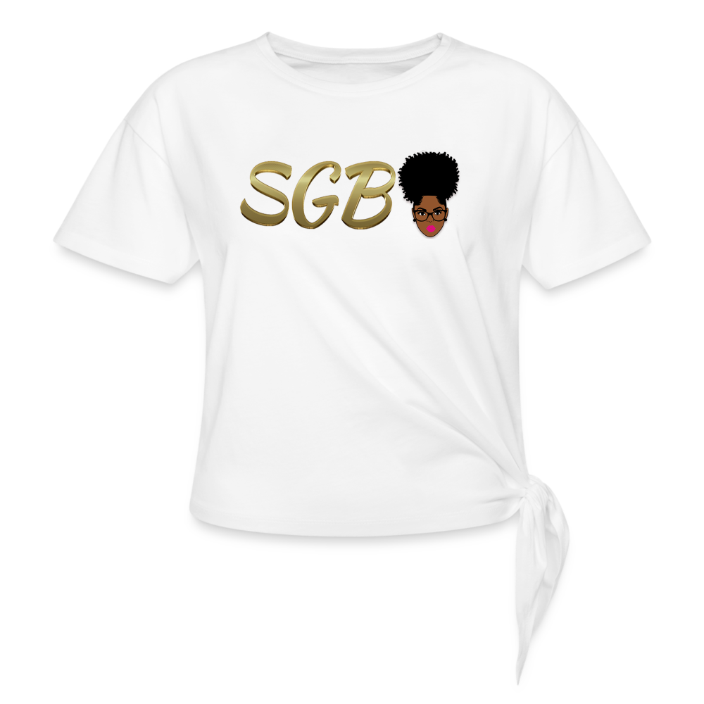 SGB Women's Knotted T-Shirt - white