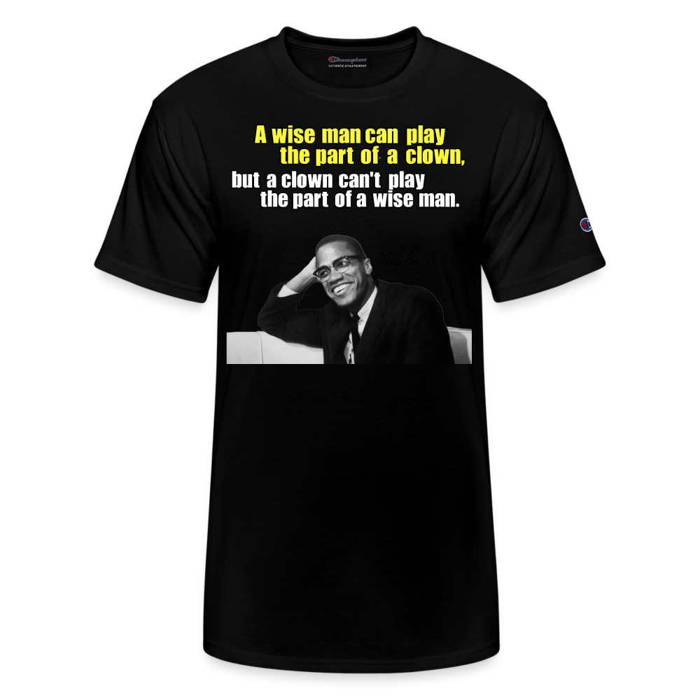 Malcolm X Champion Unisex T-Shirt - black