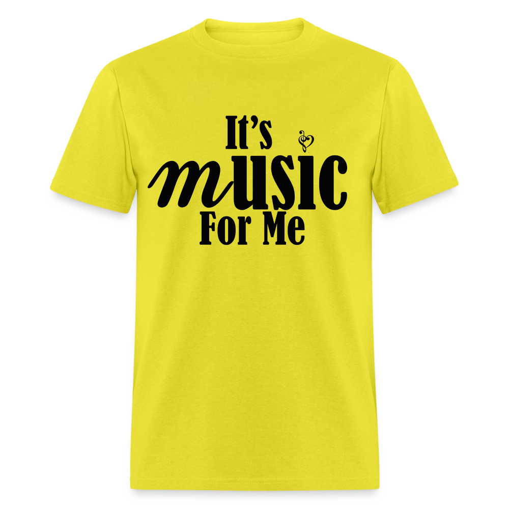 Music For Me Classic T-Shirt - yellow
