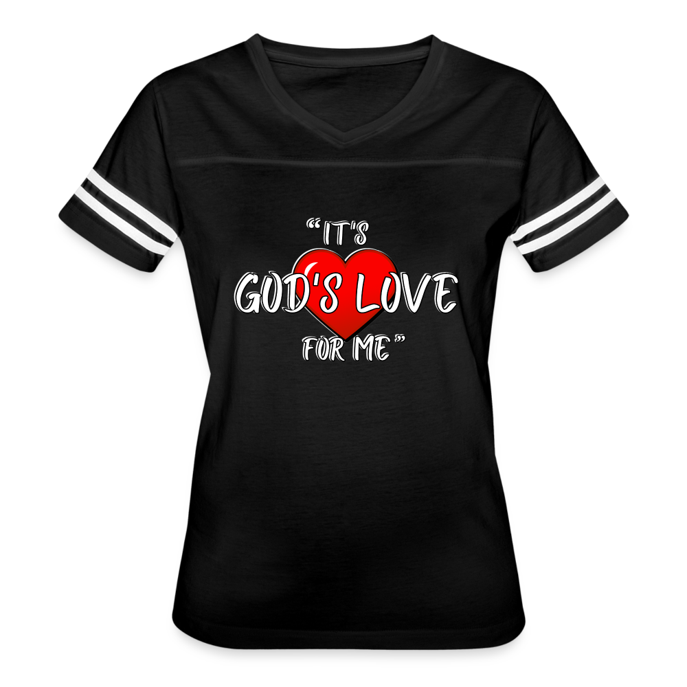 Women’s Vintage Sport T-Shirt - black/white