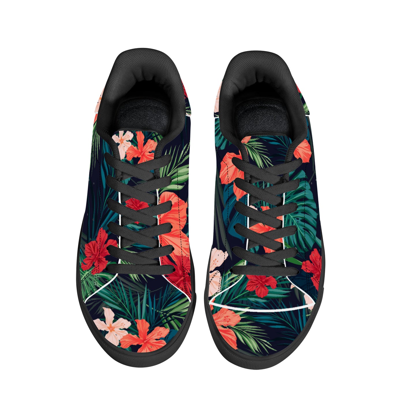 Paradise Low-Top Synthetic Leather Sneakers - Black