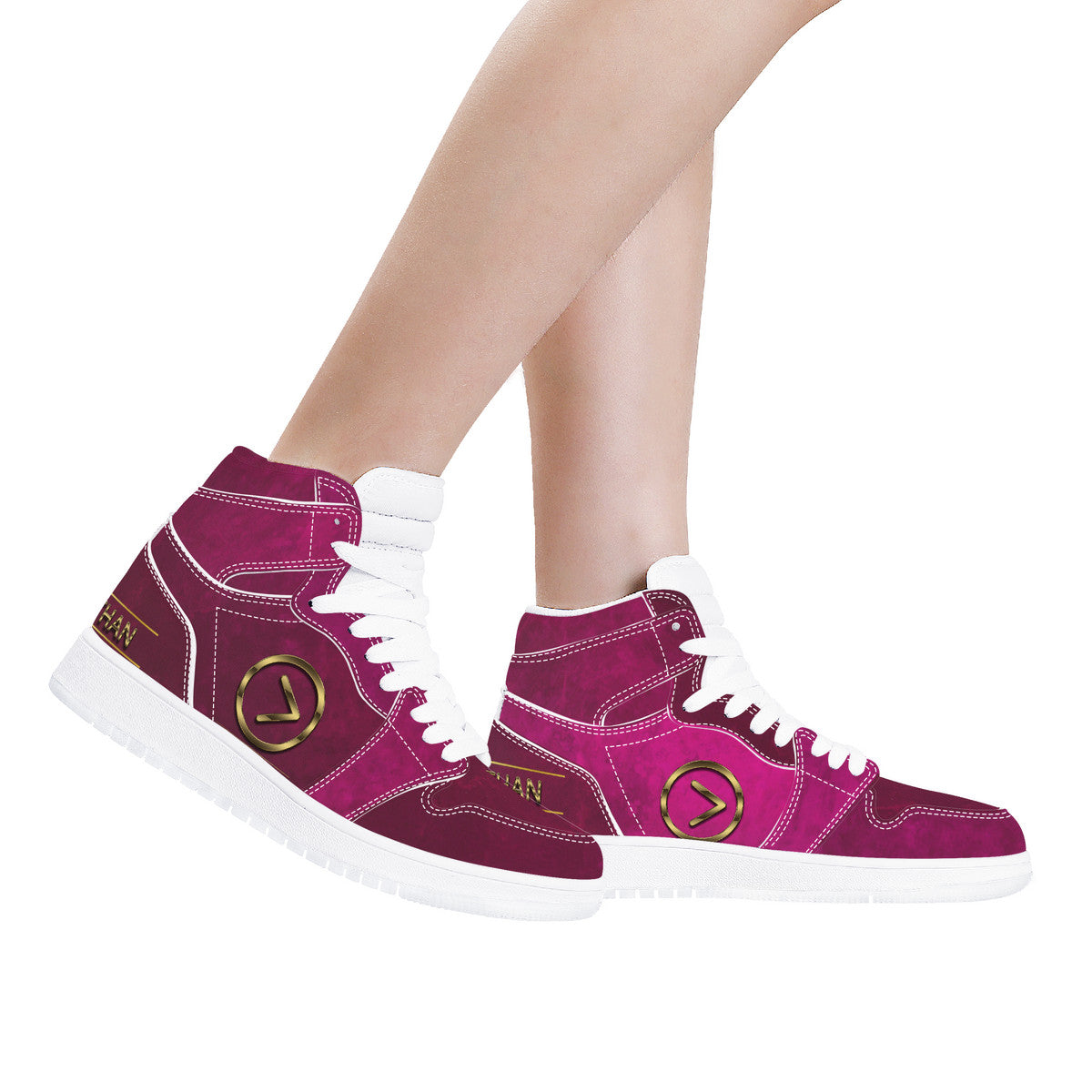 Wine Country- High Top Synthetic Leather Sneaker