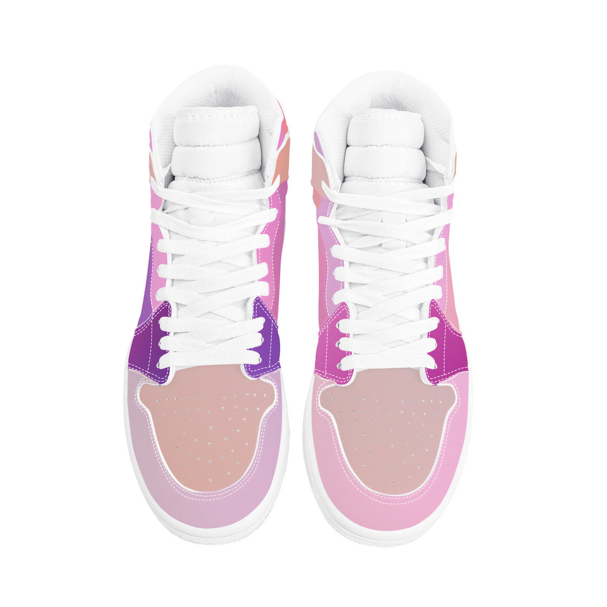 Cotton Candy- High Top Synthetic Leather Sneaker