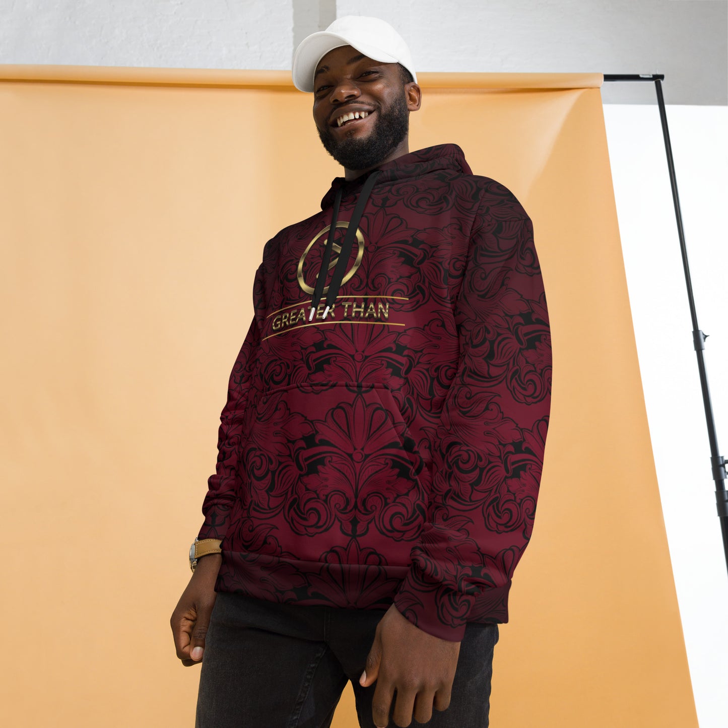 Greater Than- Burgundy Unisex Hoodie