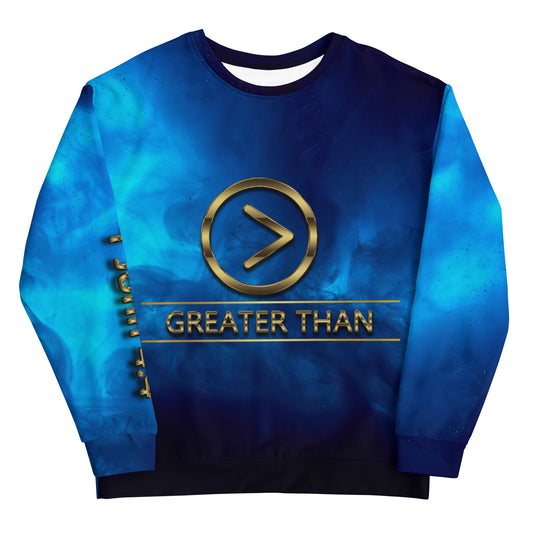Greater Than-Blue Ink Unisex Sweatshirt