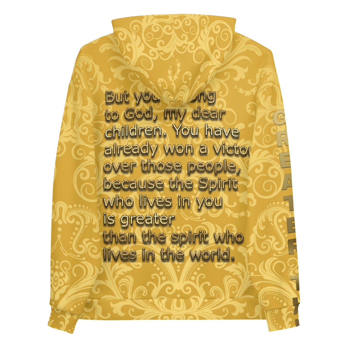 Greater Than-Gold Leaf Unisex Hoodie