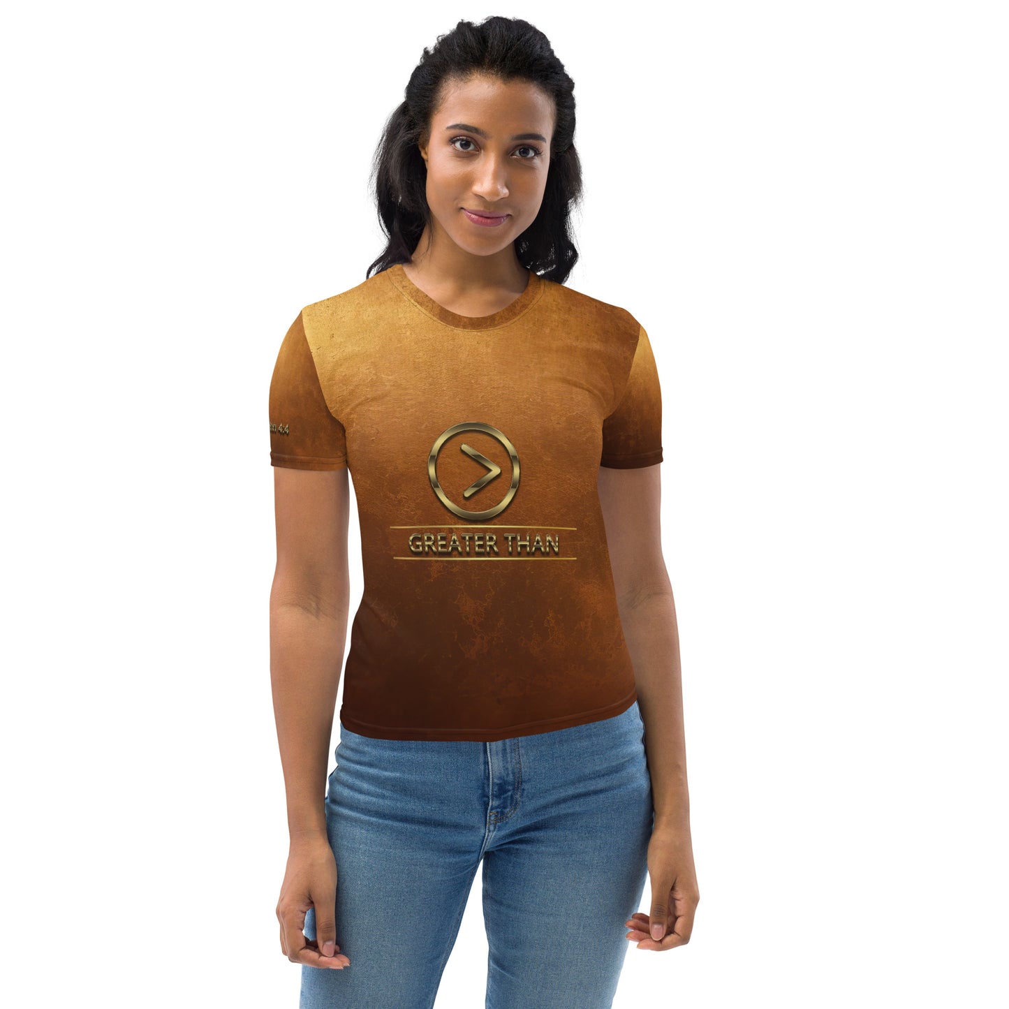 Greater Than-Bronze Women's T-shirt