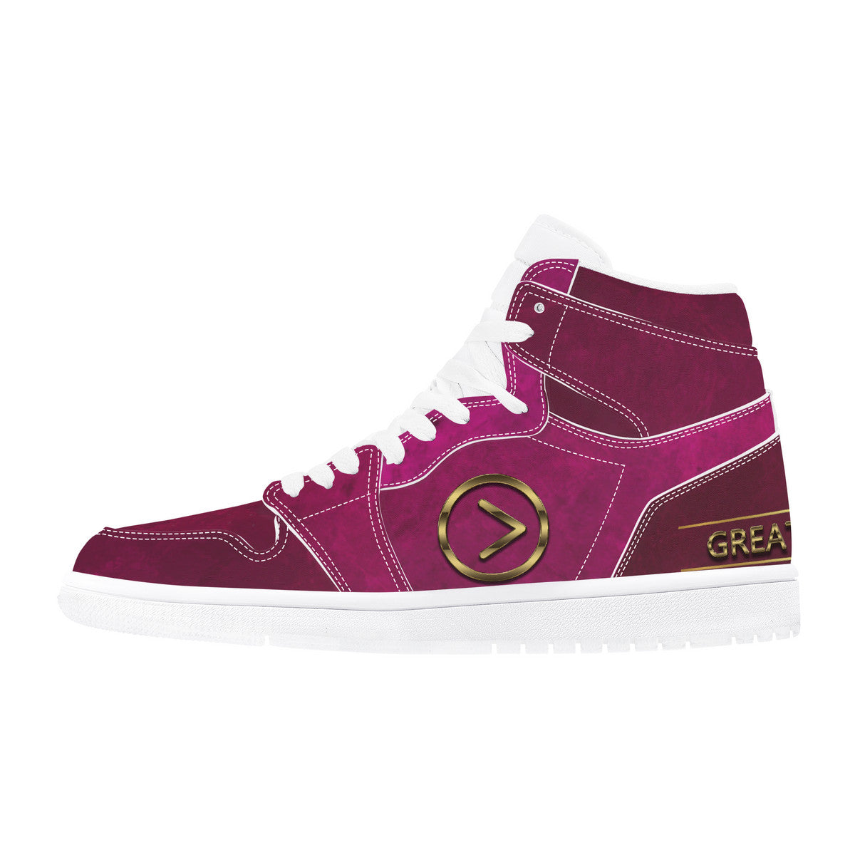 Wine Country- High Top Synthetic Leather Sneaker