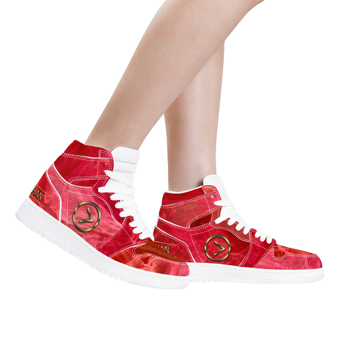Popsicle High Top Synthetic Leather Sneaker