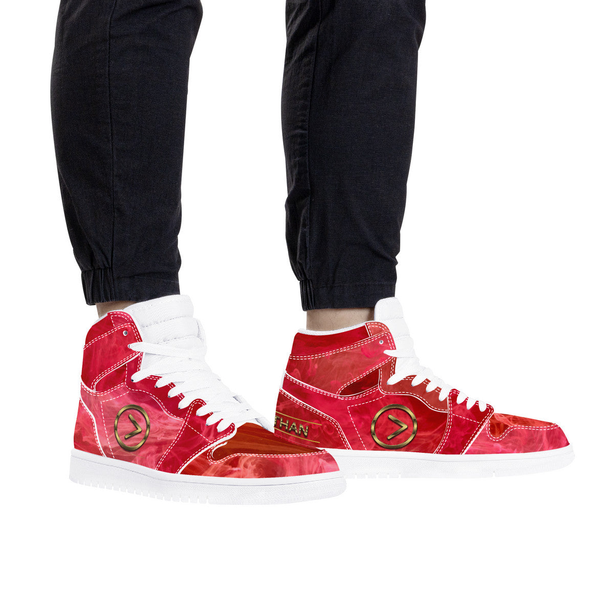 Popsicle High Top Synthetic Leather Sneaker