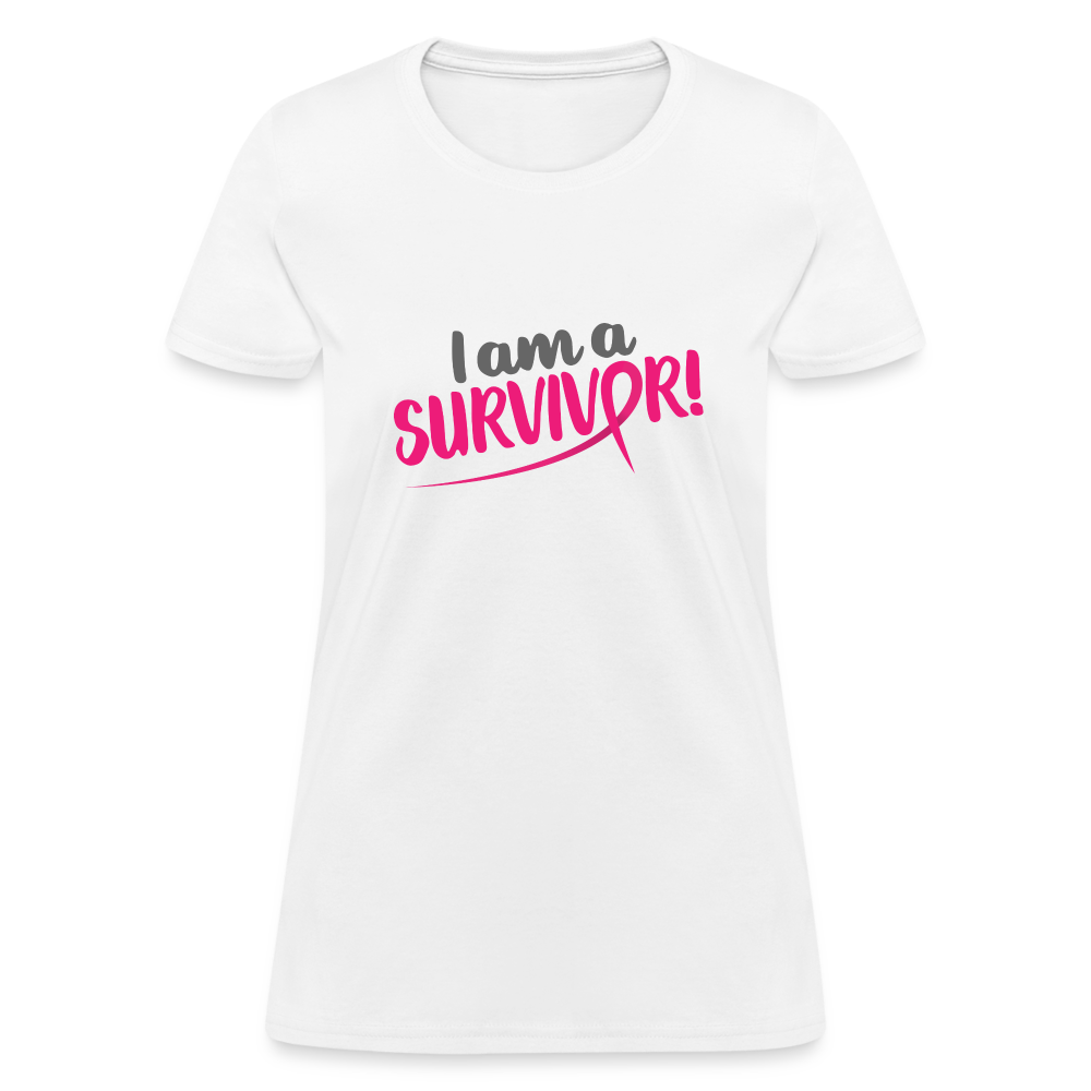 I am a Survivor Women's T-Shirt - white
