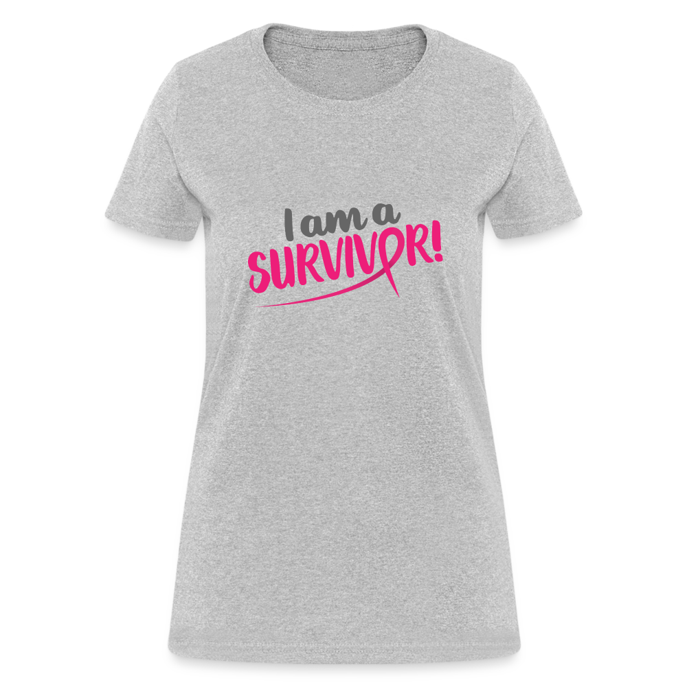 I am a Survivor Women's T-Shirt - heather gray