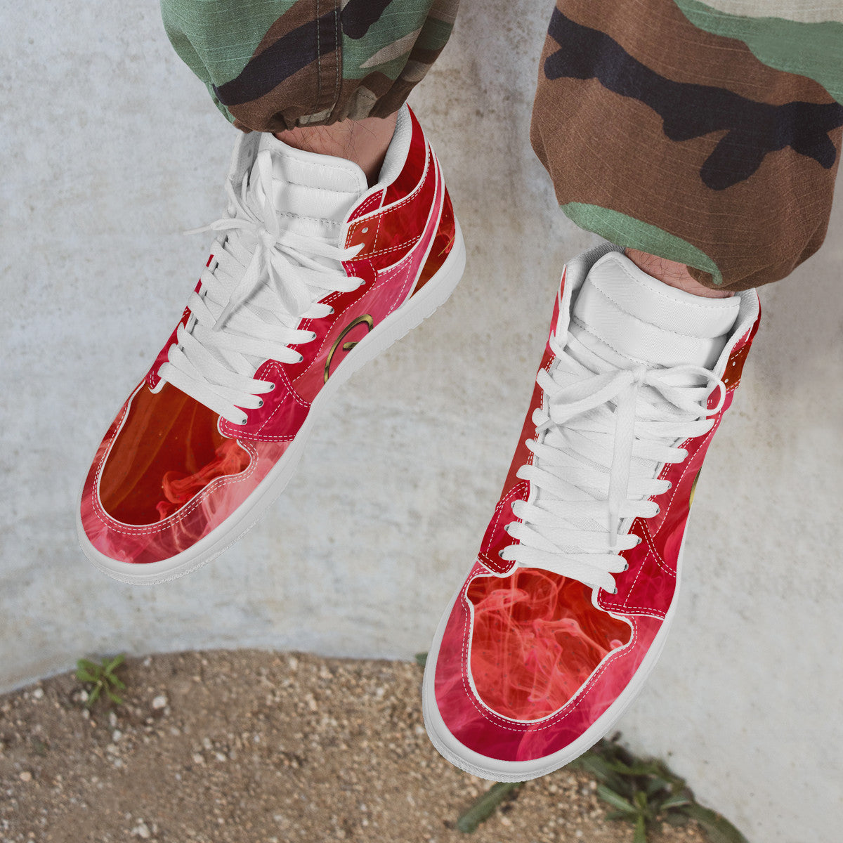 Popsicle High Top Synthetic Leather Sneaker