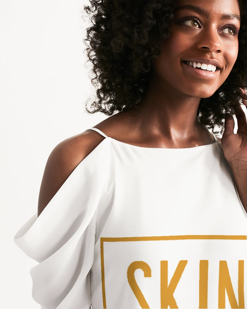Skin that absorbs the sun Women's Open Shoulder A-Line Dress