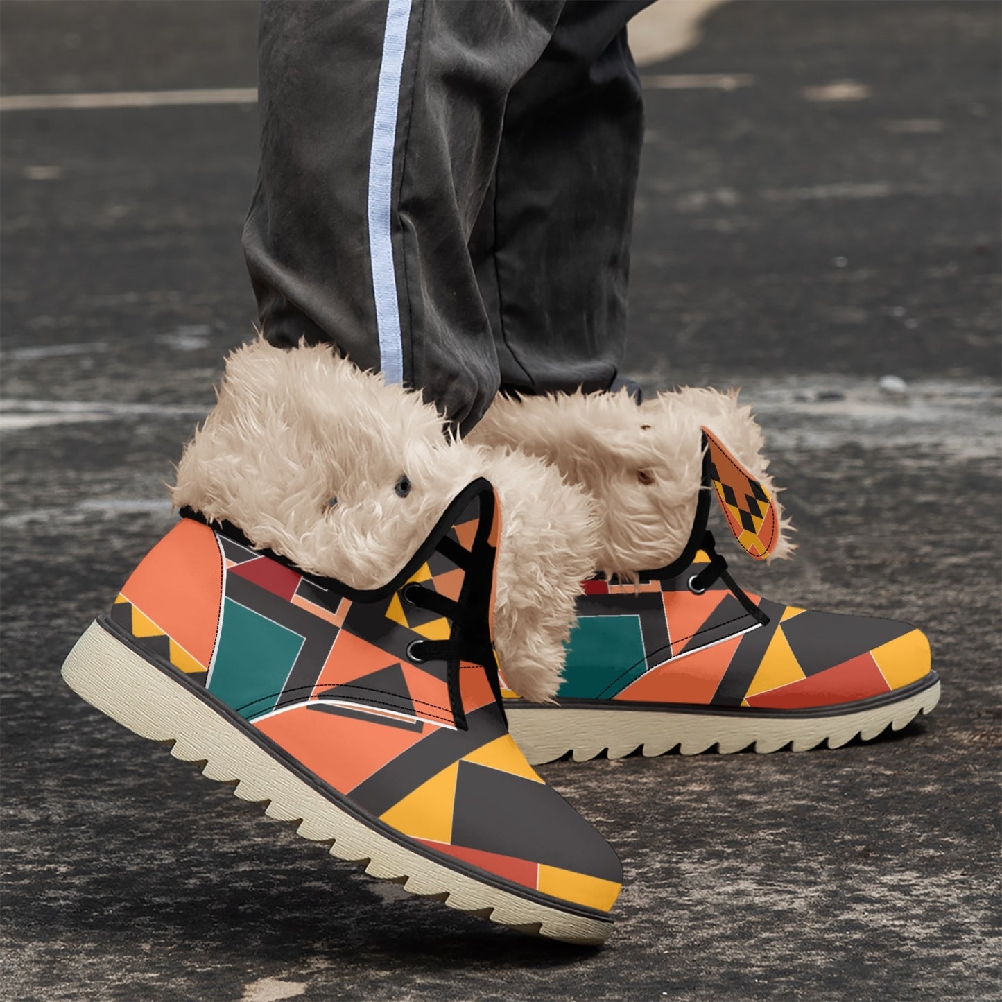 Live and In Color- Cotton-pad Fur Lining Boots
