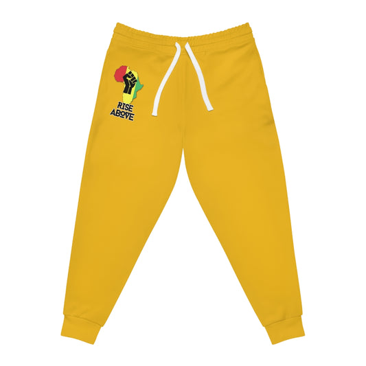 Rise Above: RBG Pride Yellow Athletic Joggers