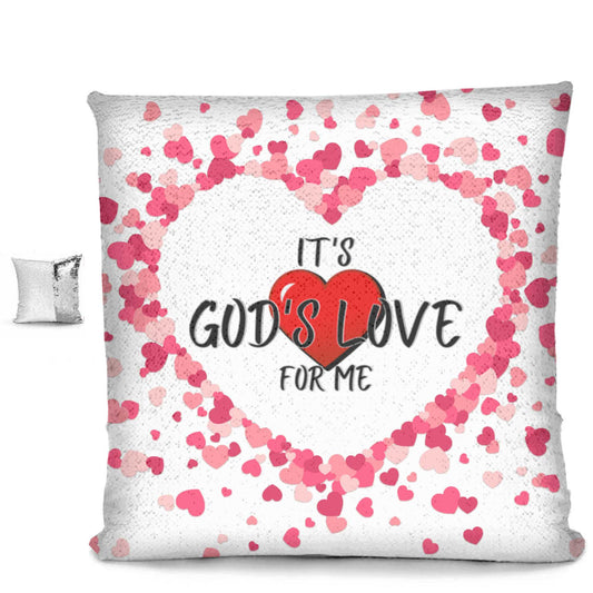 God's Love Sequin Pillow