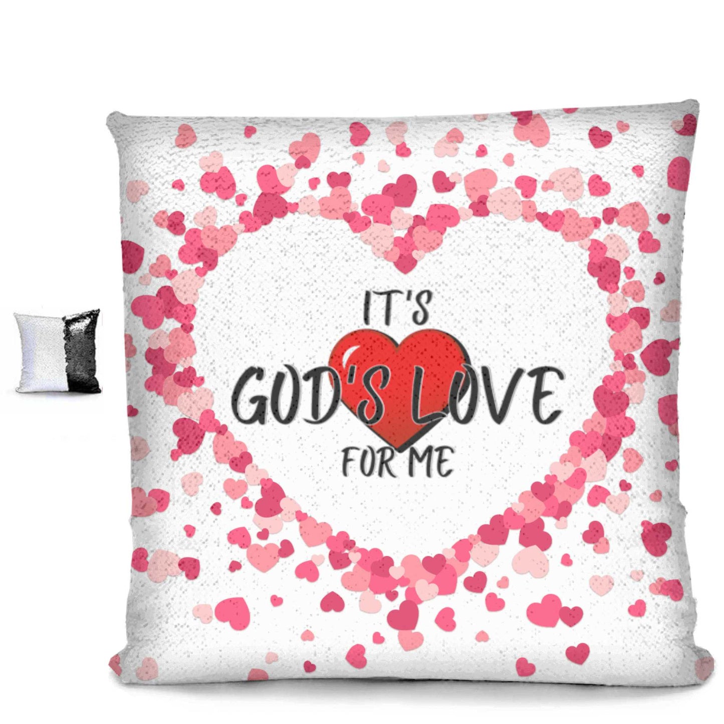 God's Love Sequin Pillow