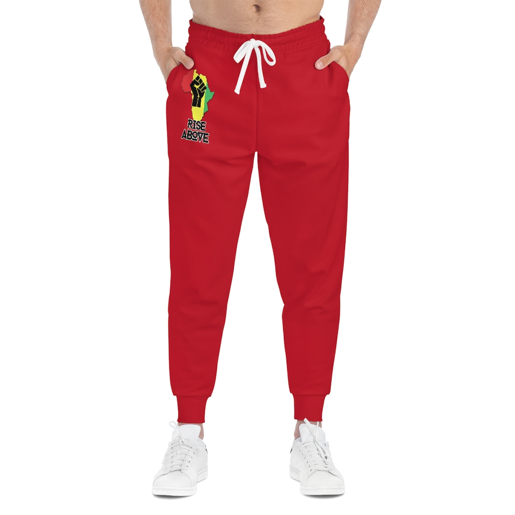 Rise Above: RBG Pride Red Athletic Joggers