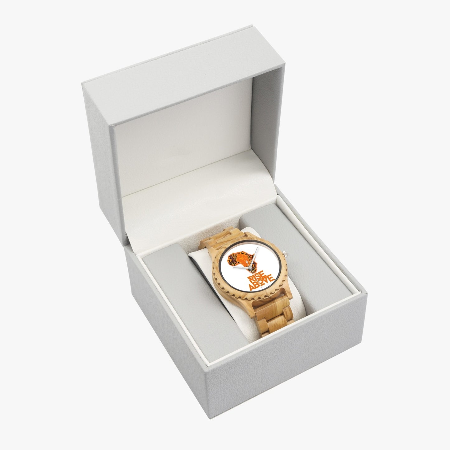 Rise Above: Village Rebel-. Italian Olive Lumber Wooden Watch