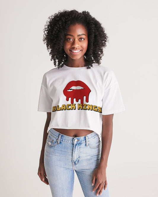 Black Kings Women's Lounge Cropped Tee