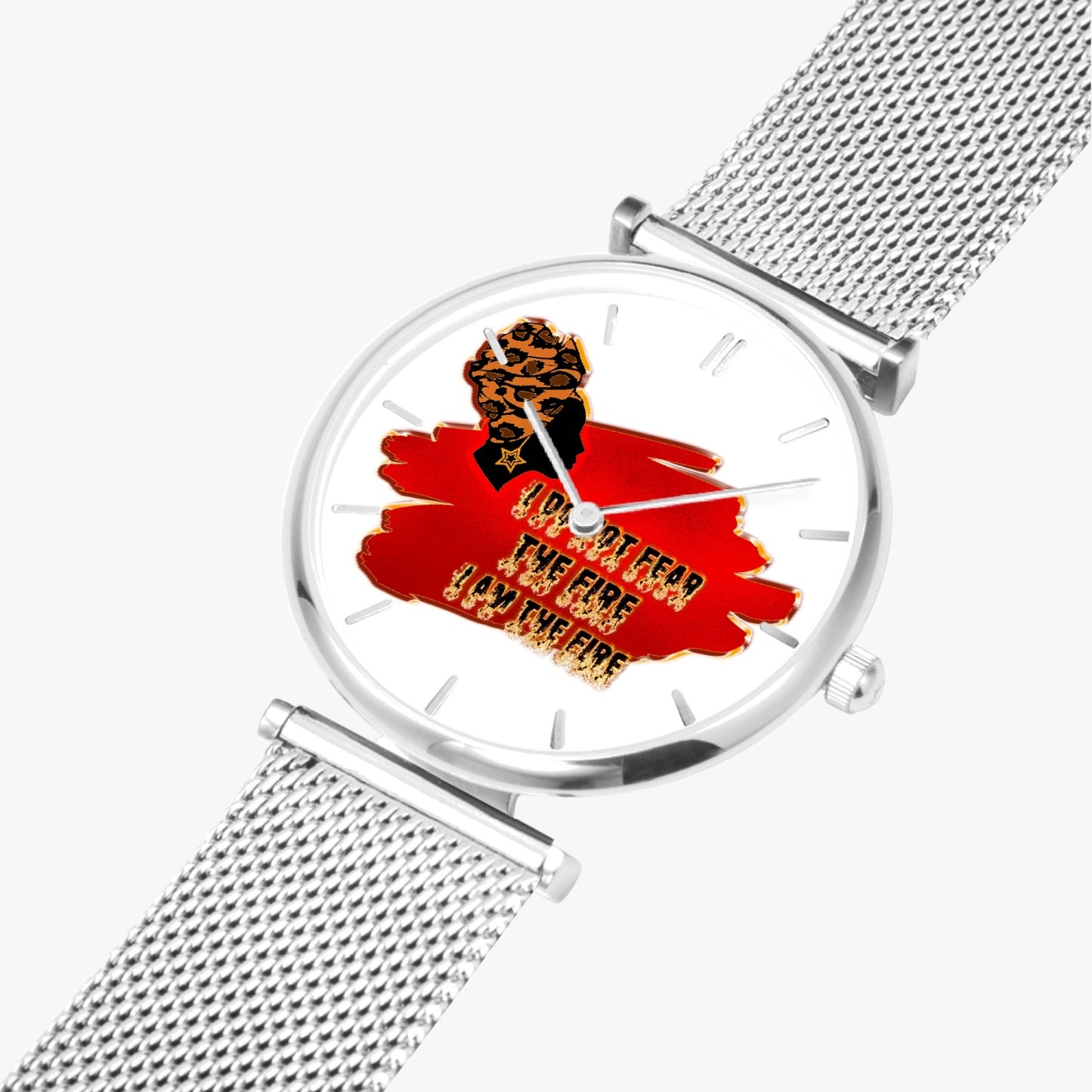 Woman on Fire Ultra-Thin Quartz Watch (With Indicators)