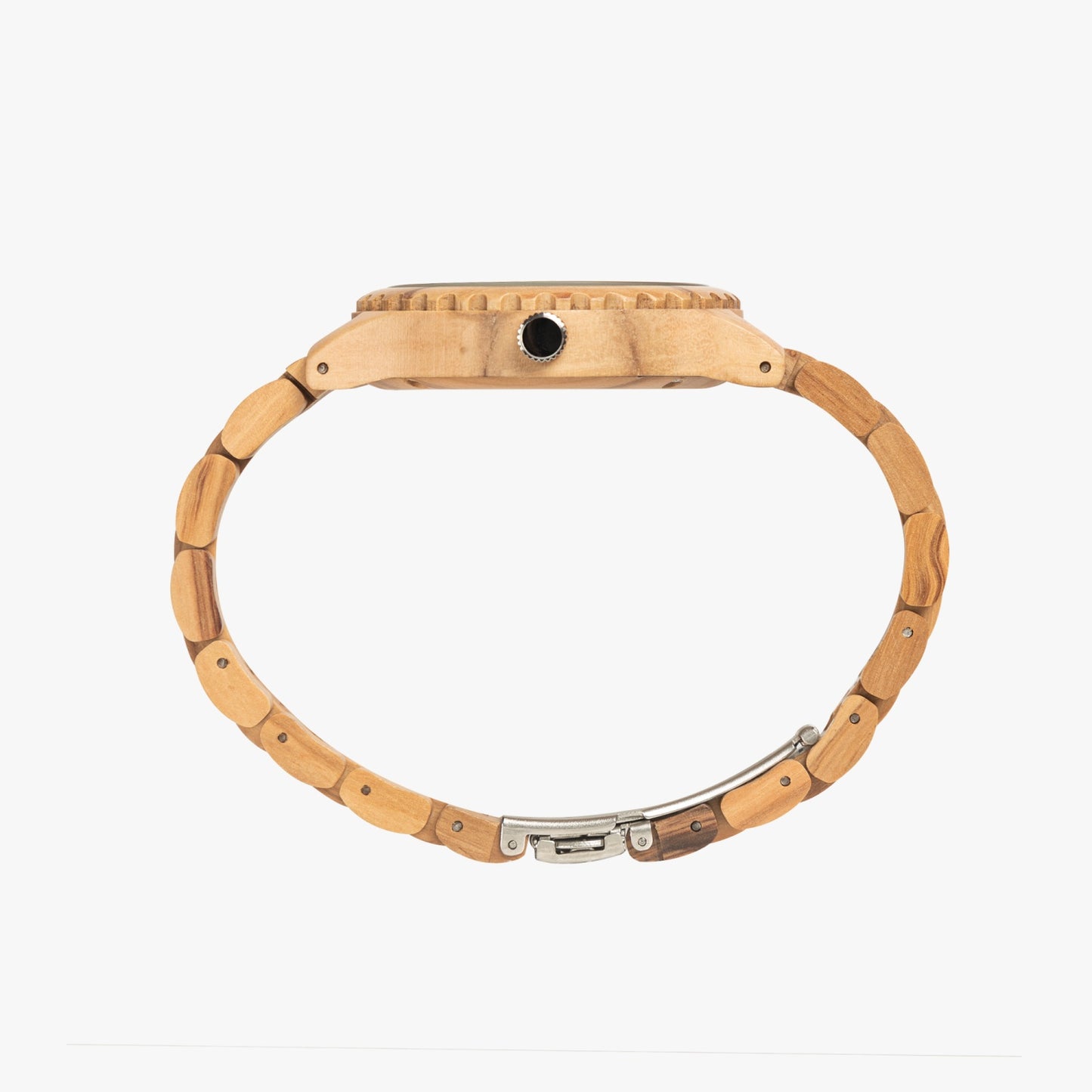 Rise Above: Coat of Many Colors-. Italian Olive Lumber Wooden Watch