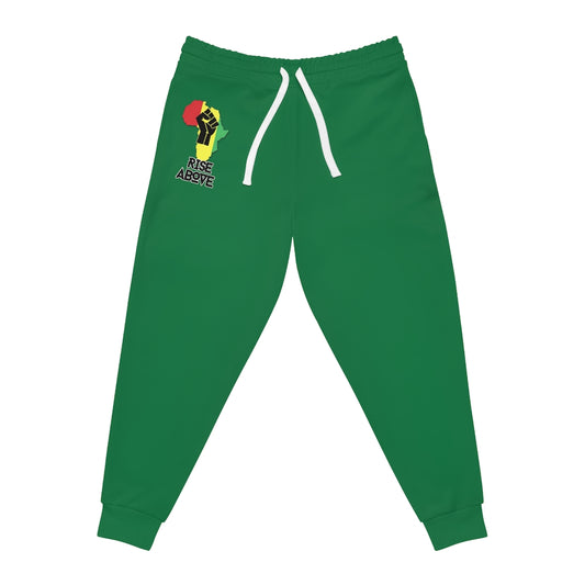Rise Above: RBG Pride Green Athletic Joggers