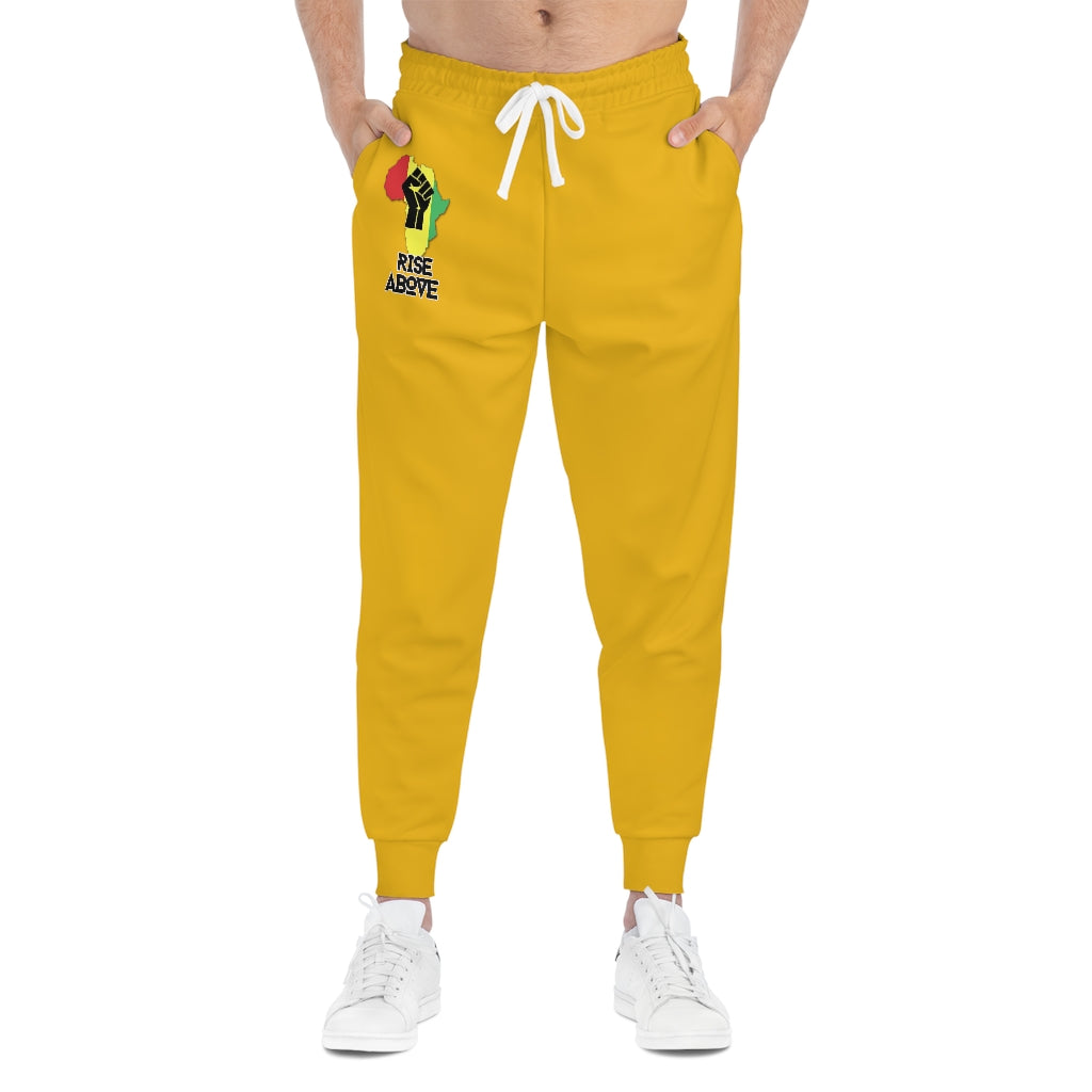 Rise Above: RBG Pride Yellow Athletic Joggers