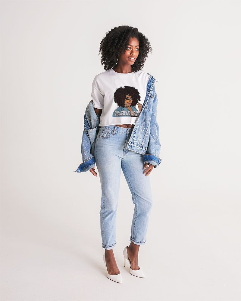 Don't Touch My Hair Women's Lounge Cropped Tee