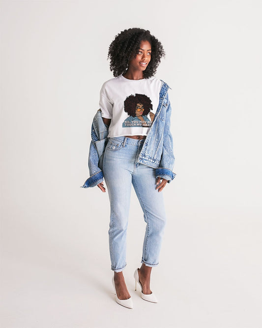 Don't Touch My Hair Women's Lounge Cropped Tee