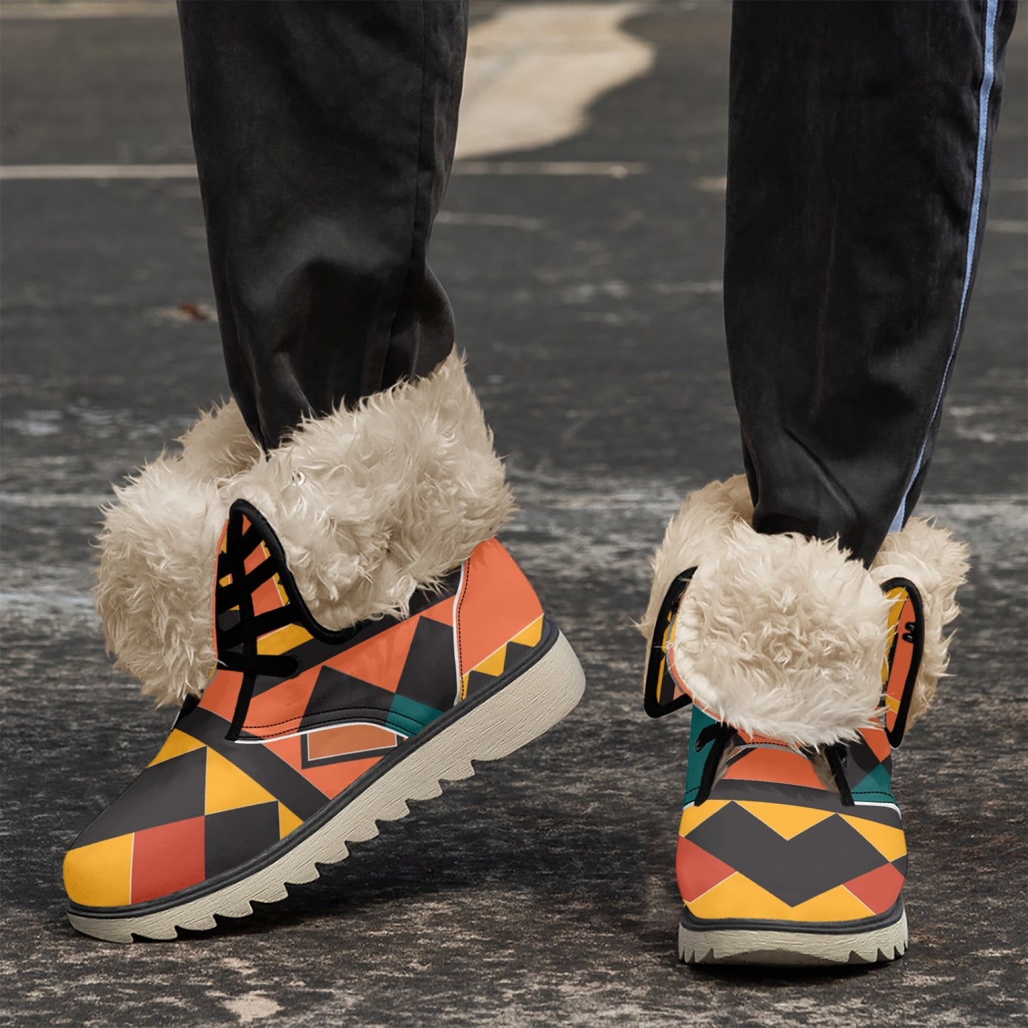 Live and In Color- Cotton-pad Fur Lining Boots