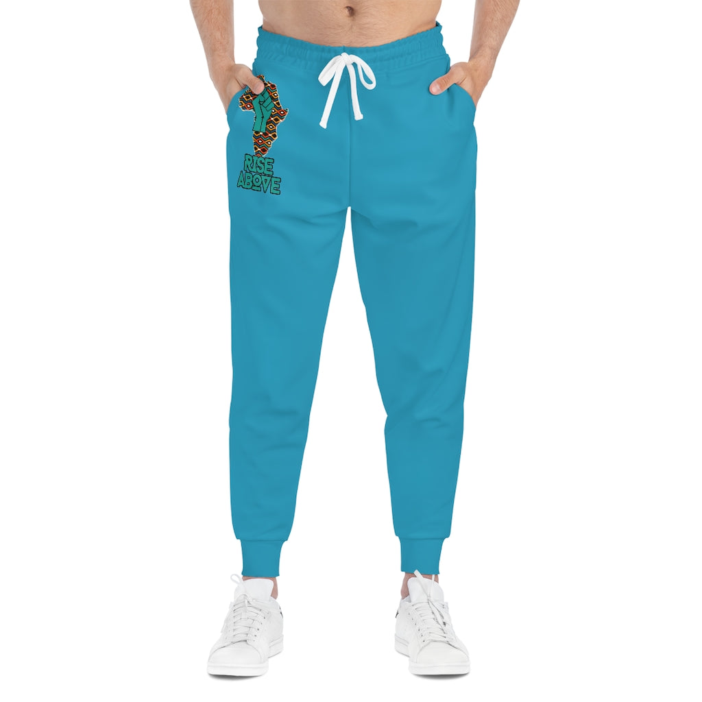 Rise Above: Coat of Many Color Ocean Bluue Athletic Joggers