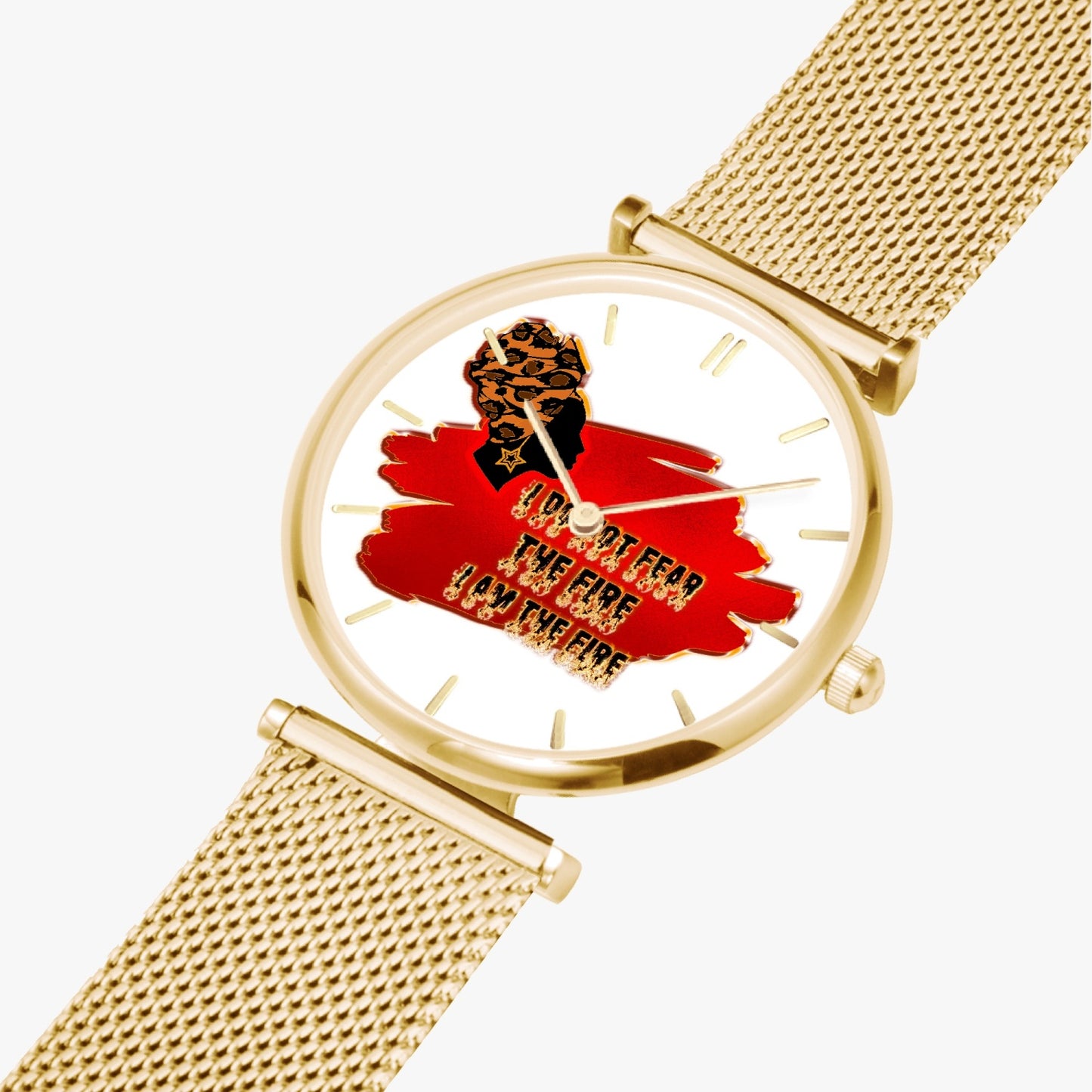 Woman on Fire Ultra-Thin Quartz Watch (With Indicators)