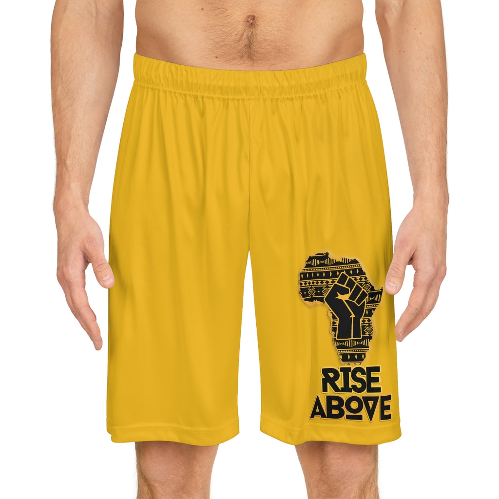 Rise Above: Royalty Gold Basketball Shorts