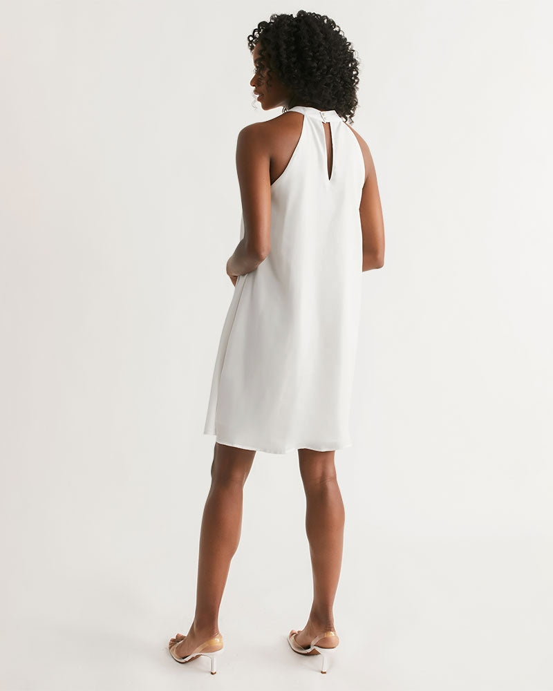 multi colored afro WOMAN Women's Halter Dress