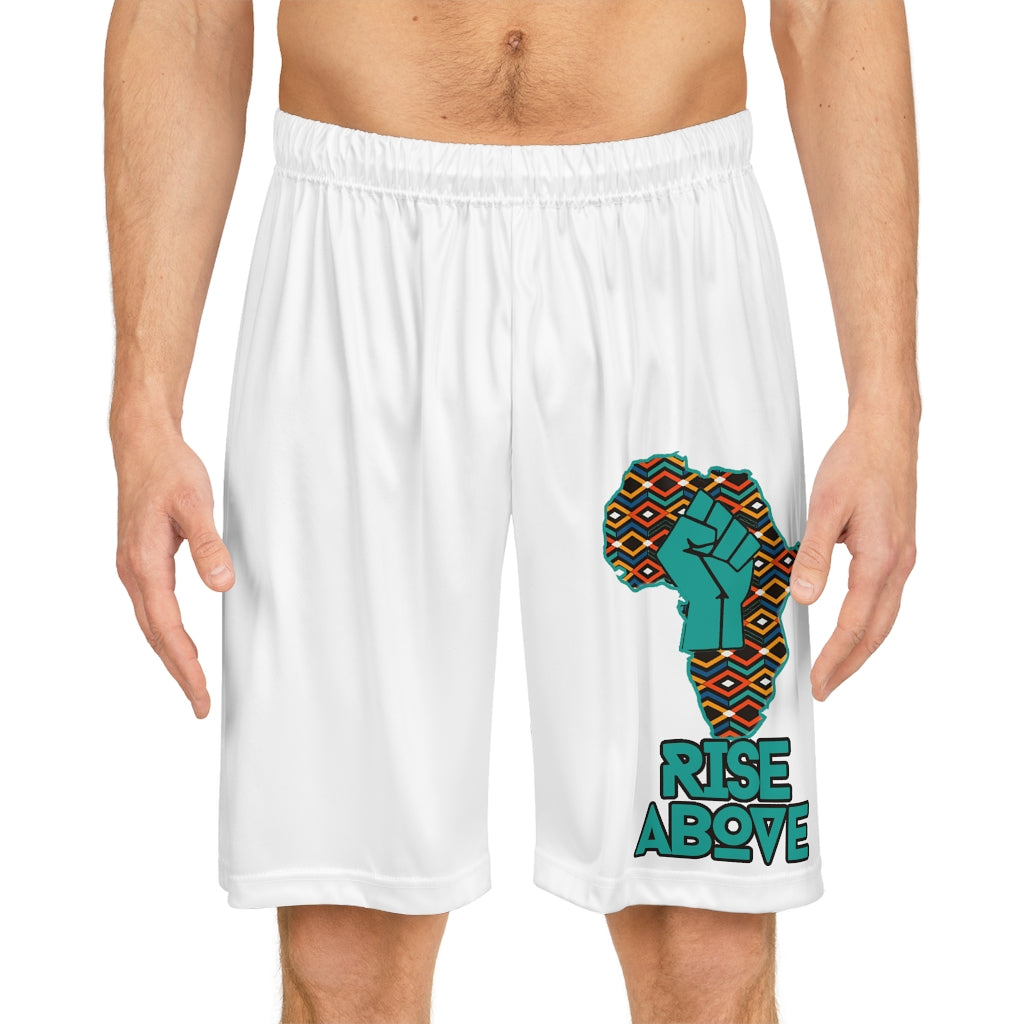 Rise Above Coat of Many Colors-Basketball Shorts