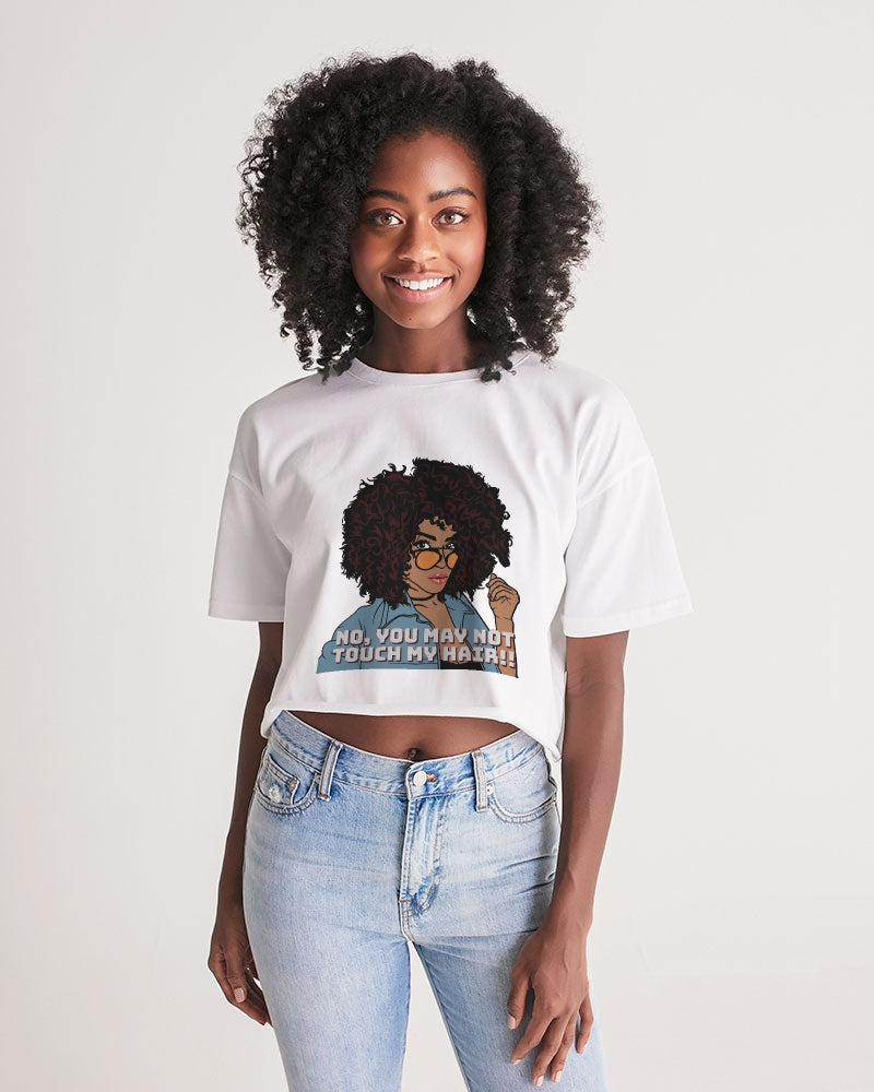 Don't Touch My Hair Women's Lounge Cropped Tee