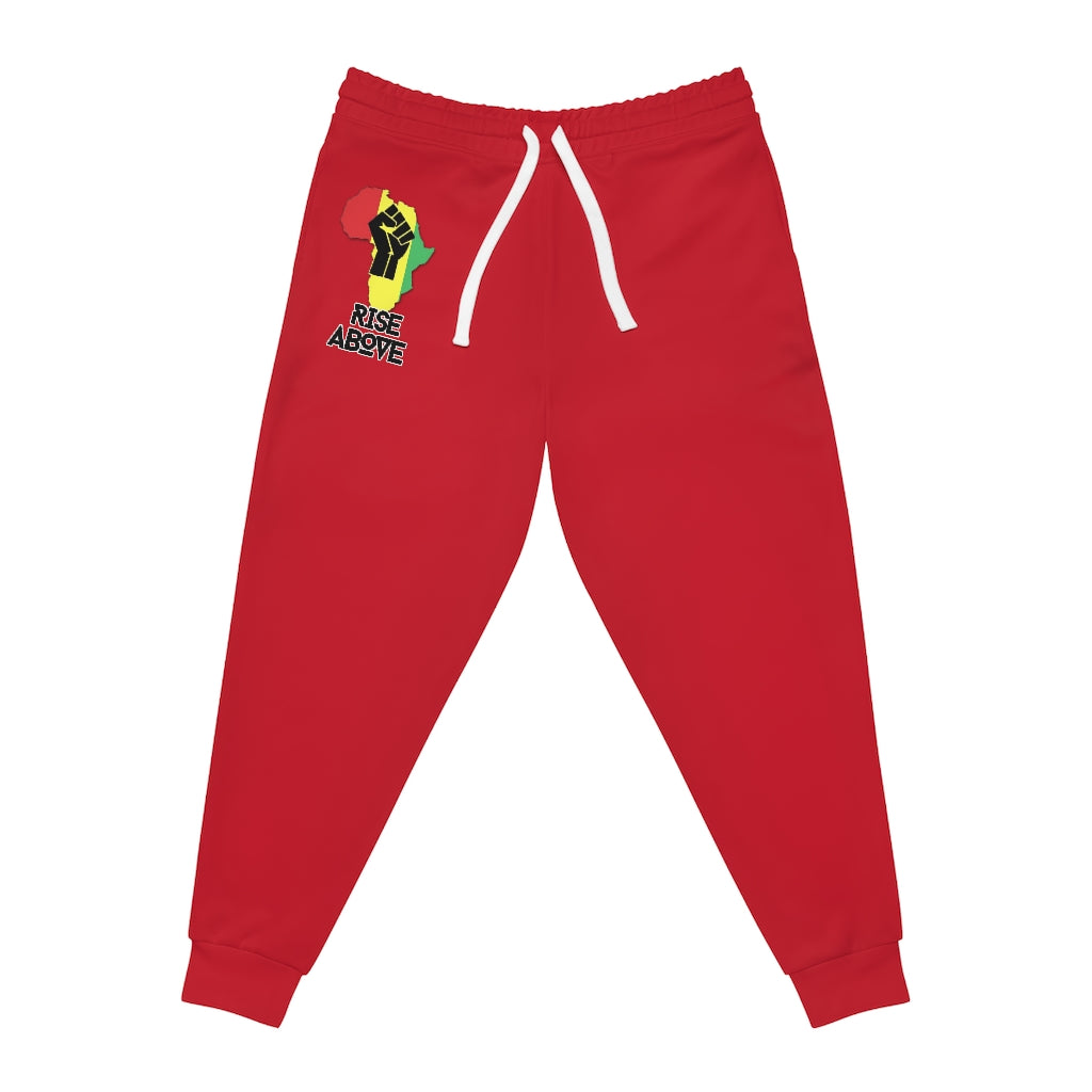 Rise Above: RBG Pride Red Athletic Joggers