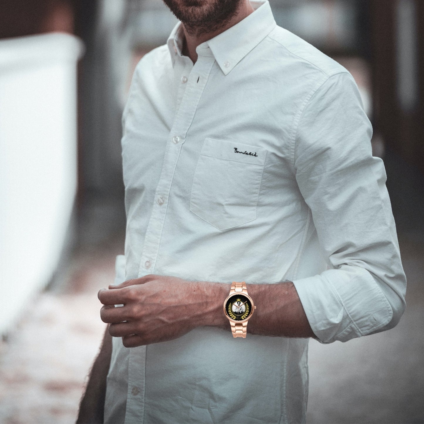 King HP-Stainless Steel Quartz Watch