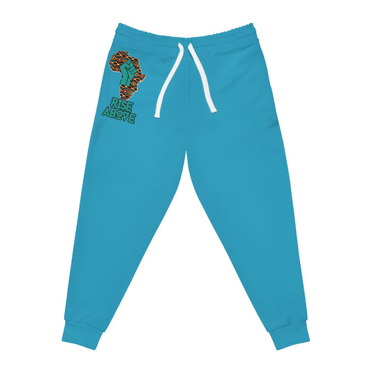 Rise Above: Coat of Many Color Ocean Bluue Athletic Joggers