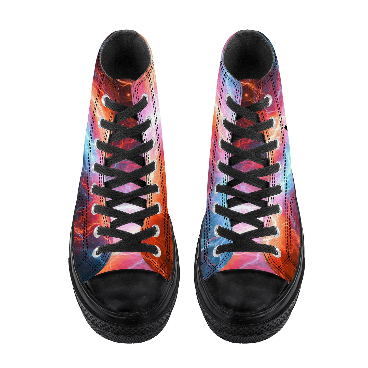 Pure Energy High Top Canvas Shoes - Black
