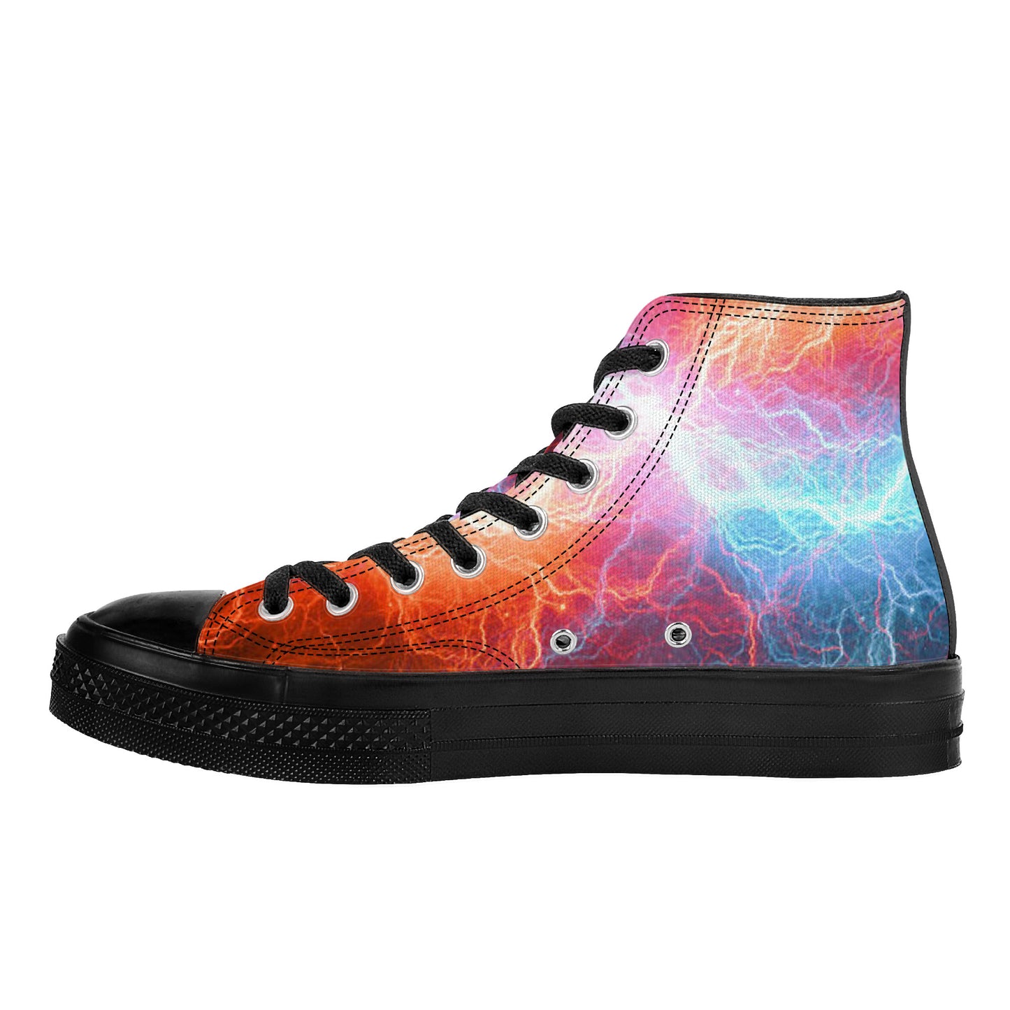 Pure Energy High Top Canvas Shoes - Black