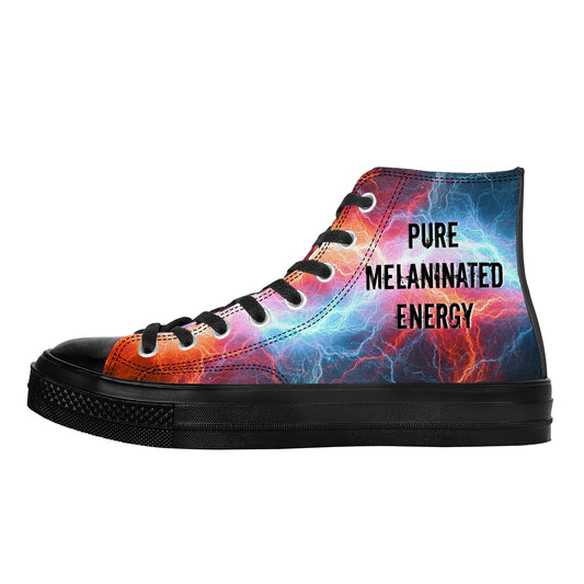 Pure Energy High Top Canvas Shoes - Black