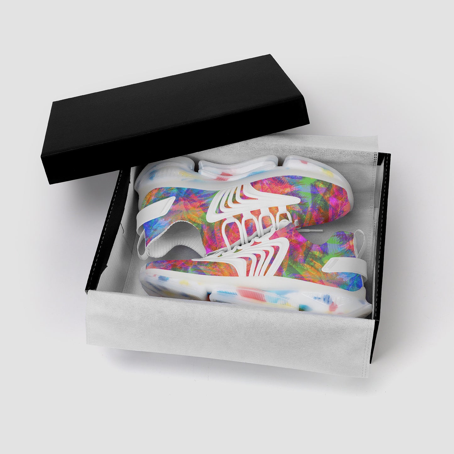 Tropical Splash Air Max React Sneakers - White