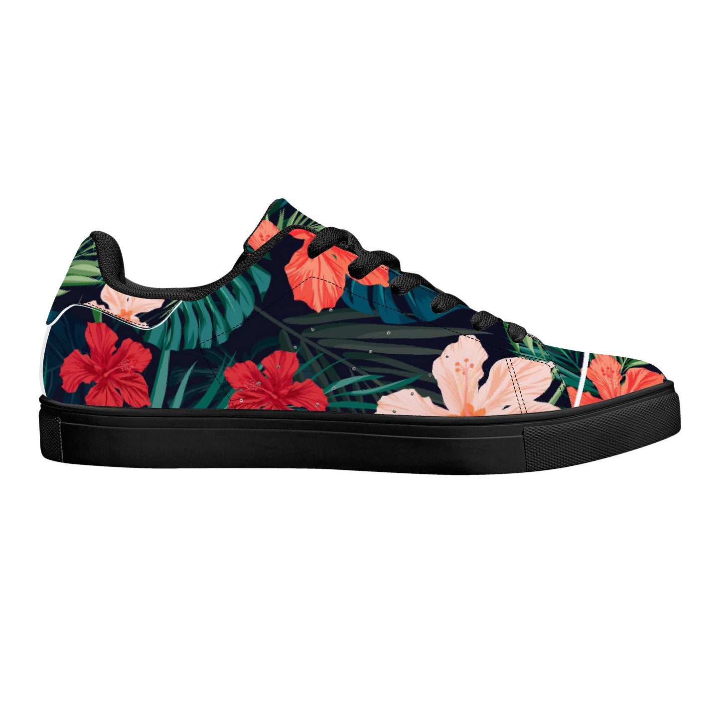 Paradise Low-Top Synthetic Leather Sneakers - Black