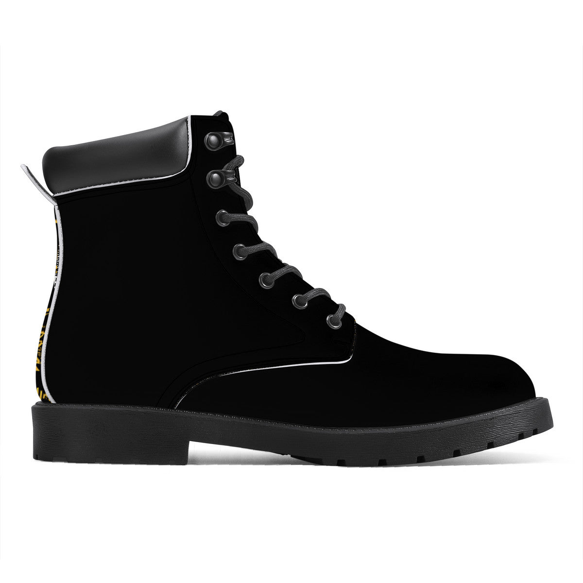 Rise Above- Black Synthetic Leather Boots