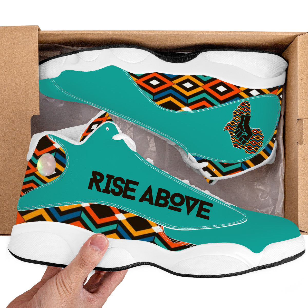 Rise Above-Coat of Many Colors Basketball Shoes - White